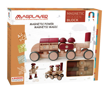 mytooy Magnetbauklötze Zug aus Holz Mein Shop