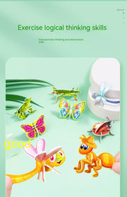 3D Drei dimensionales Tier puzzle Insekt Kreatives Diy-Spielzeug früh - MyTooy