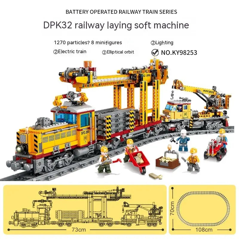 mytooy Modellzug mit Schienen Klemmbausteine Mein Shop