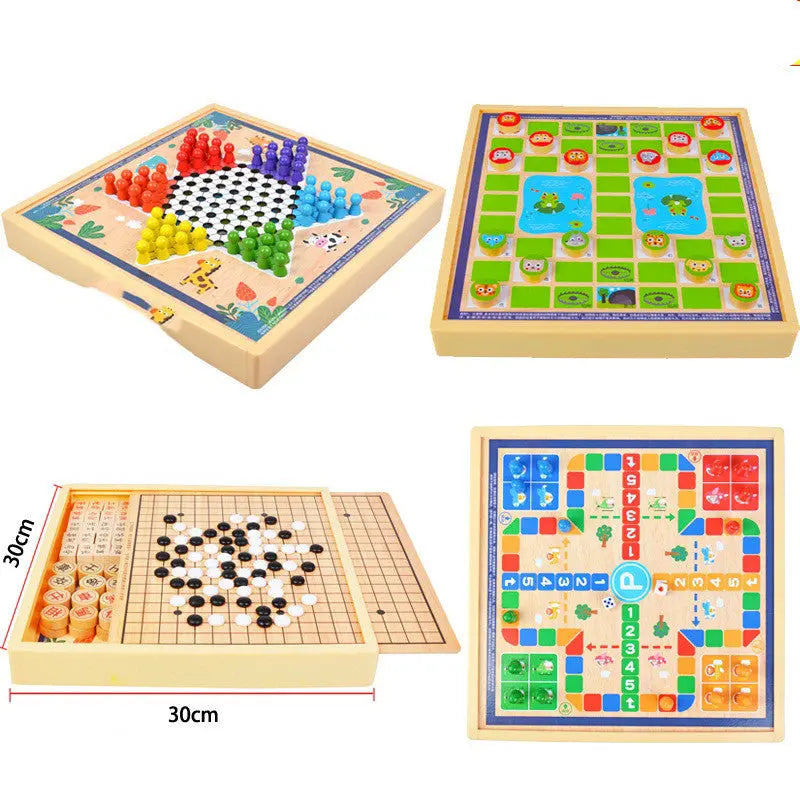 mytooy Holz-Brettspiel Sammlung Mein Shop