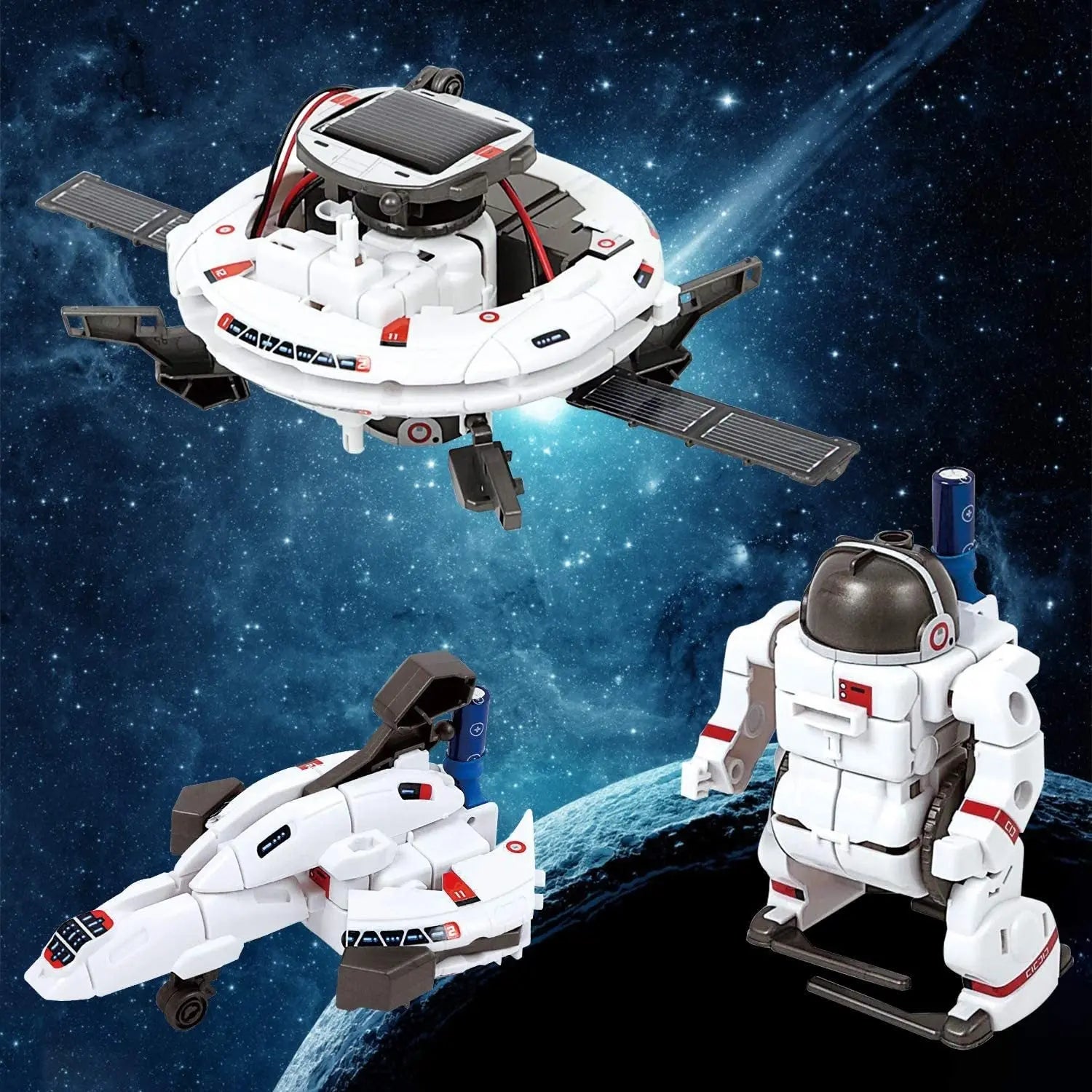 mytooy 6-in-1 Weltraum Roboter mit Solarenergie Mein Shop