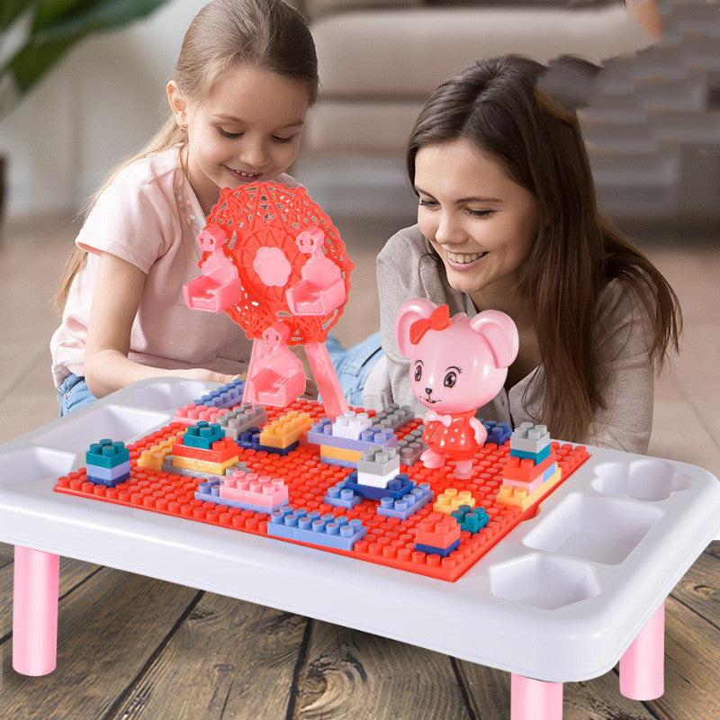 Puzzle montage gebäude block spielzeug