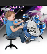 mytooy Kinderschlagzeug mit Hocker und Becken Mein Shop