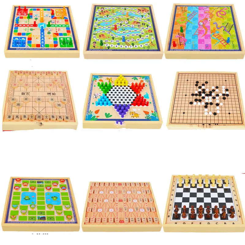 mytooy Holz-Brettspiel Sammlung Mein Shop