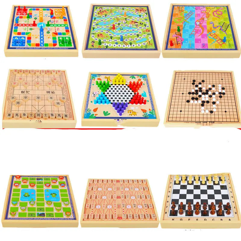 mytooy Holz-Brettspiel Sammlung Mein Shop