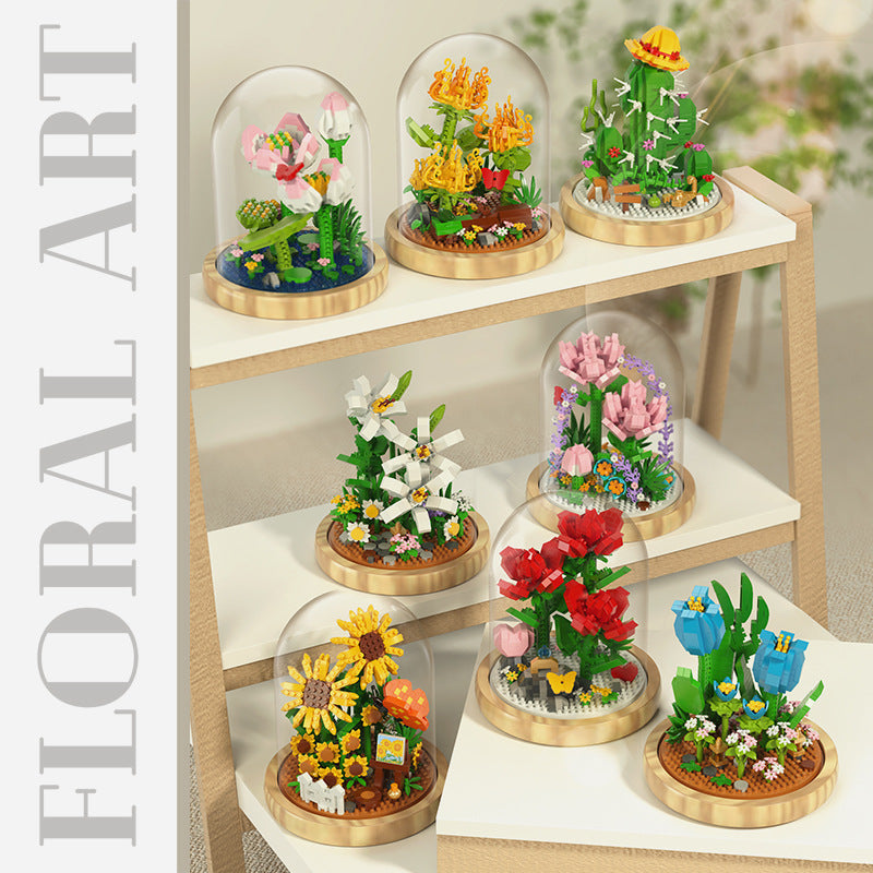 mytooy Bausteine Blumenstrauß – Rose & Sonnenblume Spielzeug Mein Shop