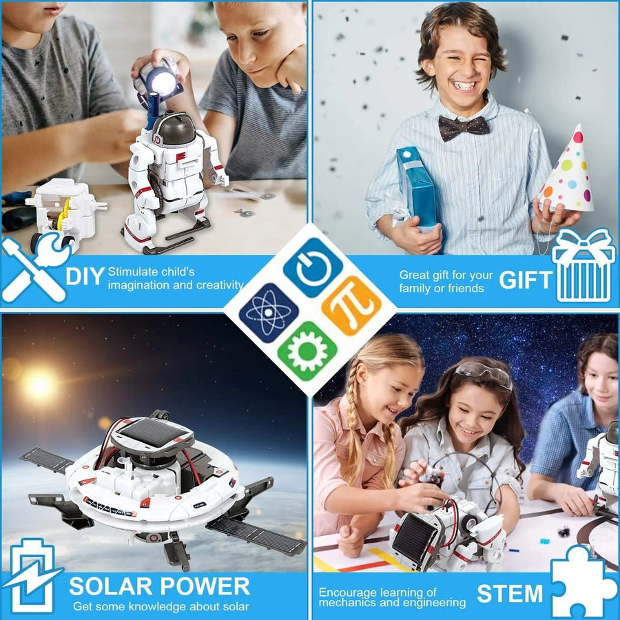 mytooy 6-in-1 Weltraum Roboter mit Solarenergie Mein Shop