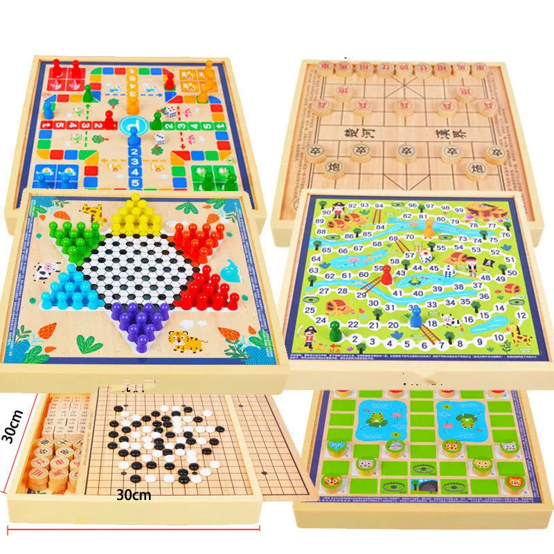 mytooy Holz-Brettspiel Sammlung Mein Shop