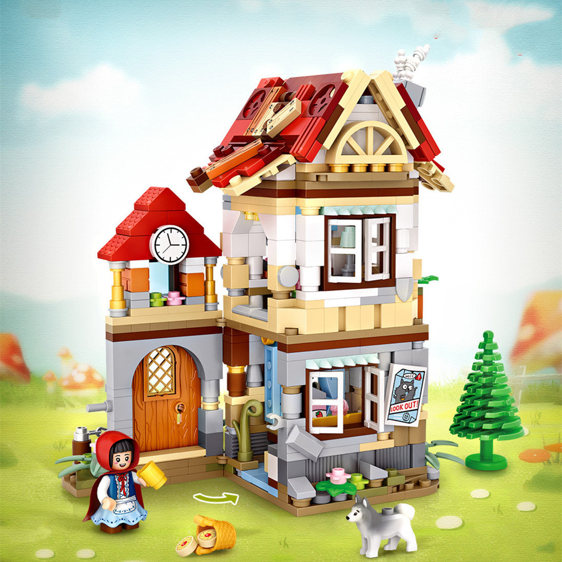 mytooy Holzpuzzle Klemmbausteine - Haus - MyTooy