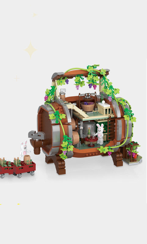 mytooy Weinfass mit Figuren Klemmbausteine Mein Shop
