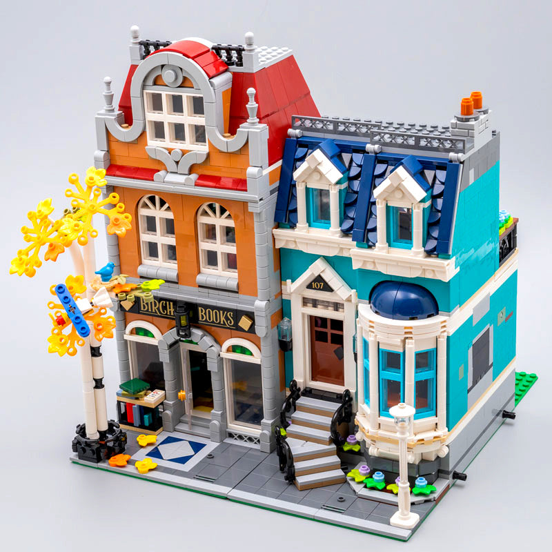 Europäischer Stil Buchladen Straßen-Szenen Bauklötze Spielzeug Mein Shop