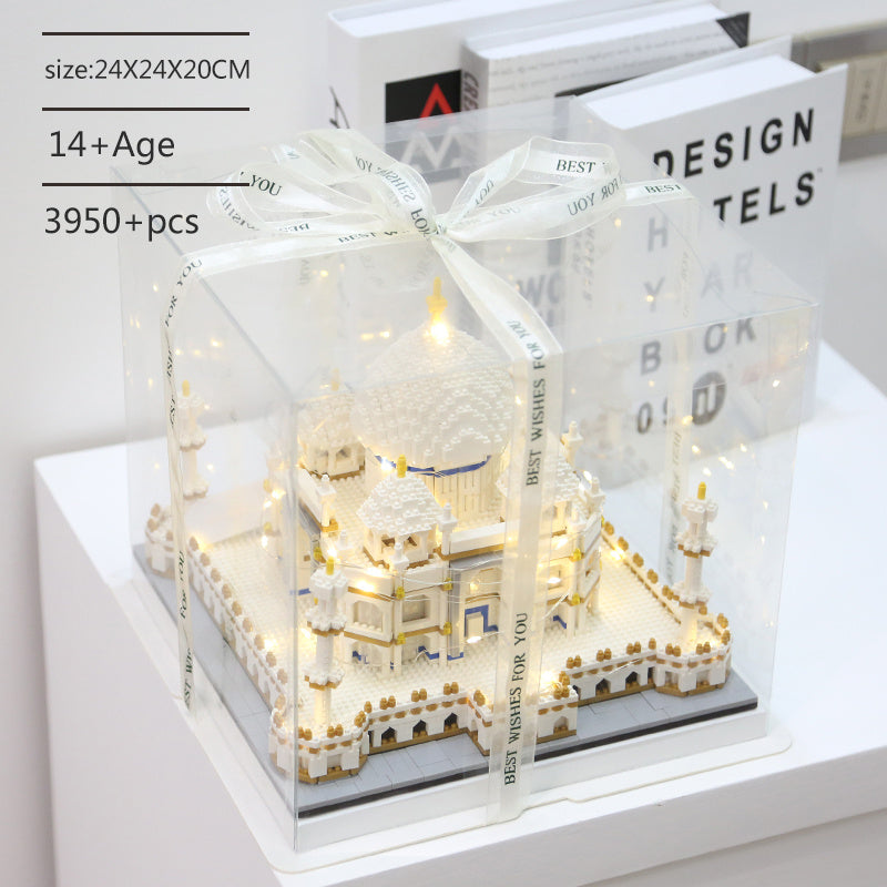 Weihnachts geschenk Baumhaus Schloss montage kleines Partikel bau spielzeug Mein Shop