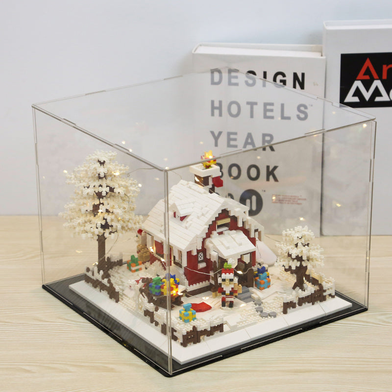 Weihnachts geschenk Baumhaus Schloss montage kleines Partikel bau spielzeug Mein Shop