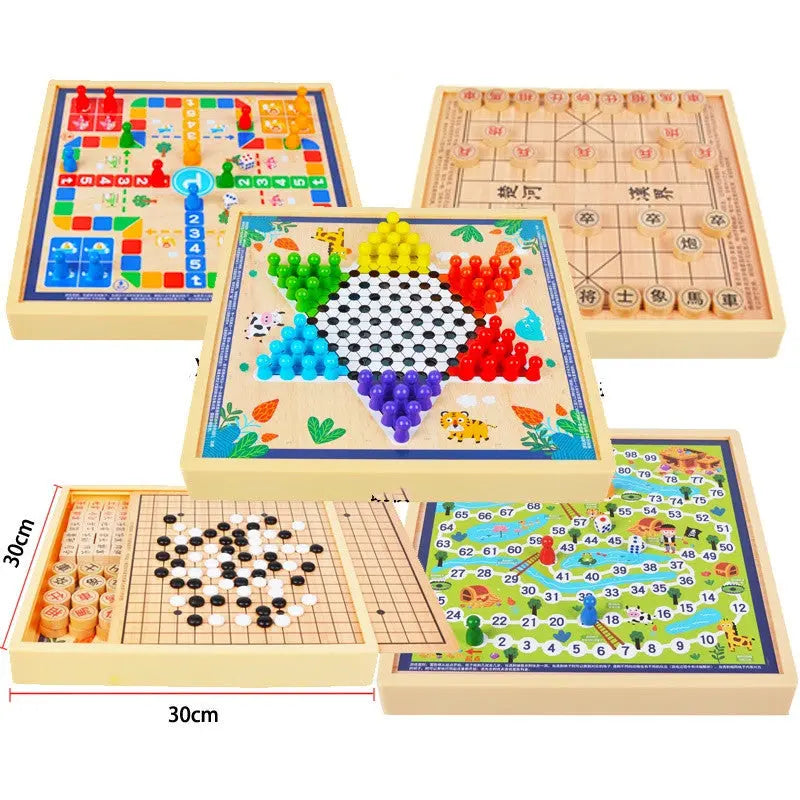 mytooy Holz-Brettspiel Sammlung Mein Shop