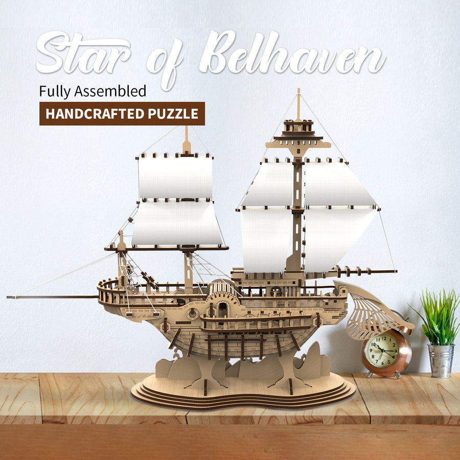 mytooy Piratenschiff Star of Belhaven Holzpuzzle Mein Shop