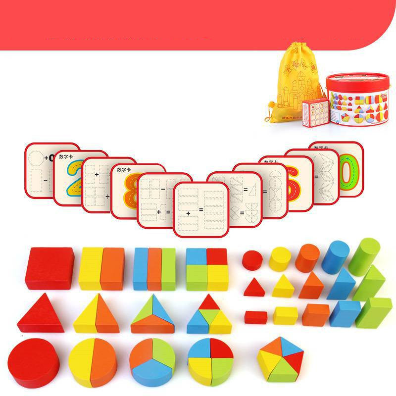 MYTOOY Lernbausteine Großformat – mit Zahlen & Figuren (100 Teile) - MyTooy