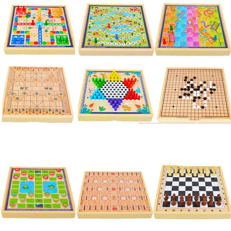 mytooy Holz-Brettspiel Sammlung Mein Shop