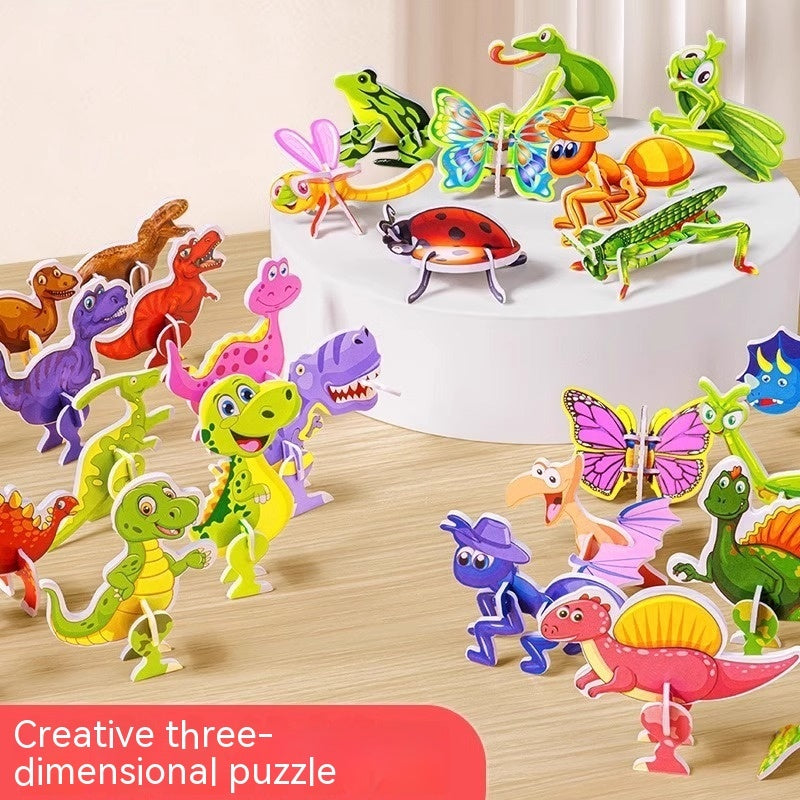 3D Drei dimensionales Tier puzzle Insekt Kreatives Diy-Spielzeug früh