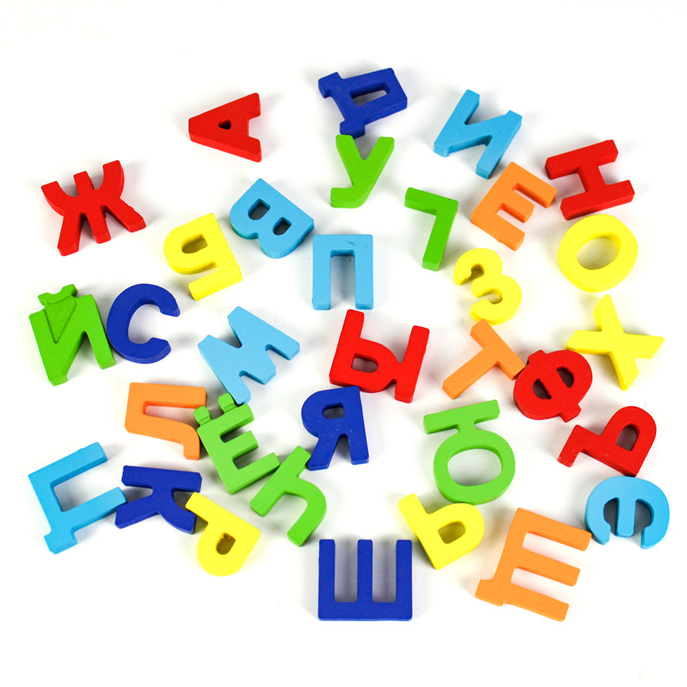 33 Russische Buchstaben-Wortpuzzle-Brettspiel Kinderspielzeug