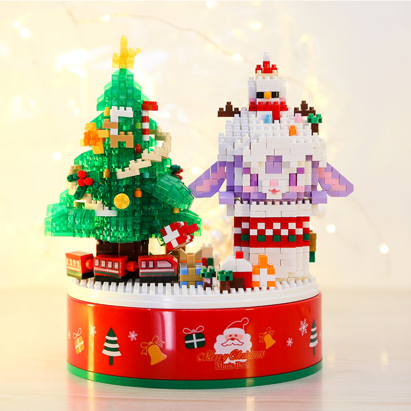 Weihnachts geschenk Baumhaus Schloss montage kleines Partikel bau spielzeug