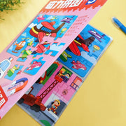 Kinder Auto Transport Magnetisches Puzzle Spielzeug