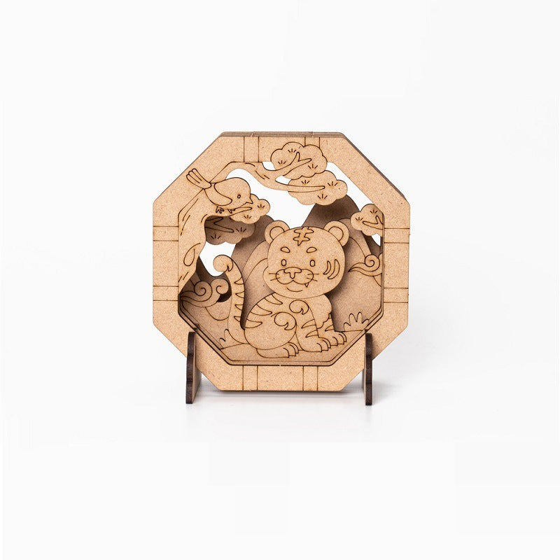 Kreative Handarbeit Aus Holz Ornamente Nacht Licht Interaktive Spielzeug Geschenke