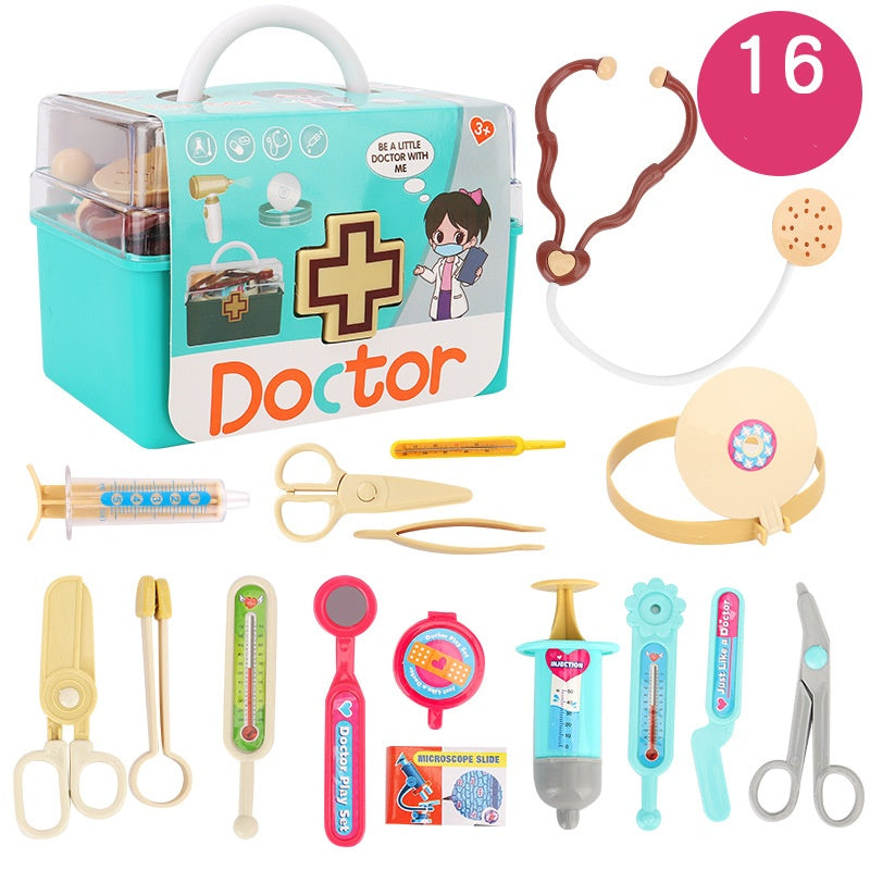 Children Play House Little Doctor Nurse Set Girl Stethoscope Injection Play First Aid Kit Baby Toys