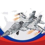 Gebäude Block Aircraft Military Serie Große Transport Montage Spielzeug