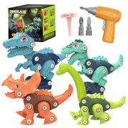 Kinder DIY Abnehmbare Dinosaurier Modell Montiert Blöcke Schraube Anziehen Spielzeug