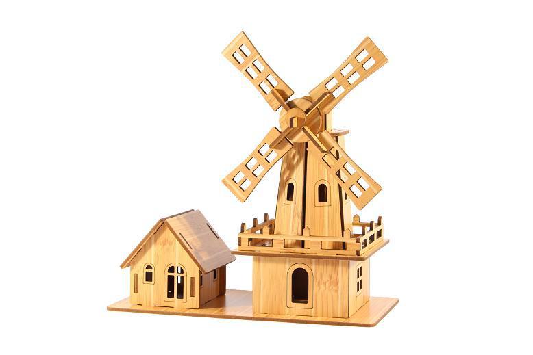 3D Drei dimensionale Holz puzzle Modelle Kinder-DIY-Spielzeug