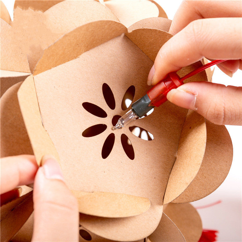 Kinder Spielzeug Handmade Diy Material Paket Luminous Papier Bestickt Laternen