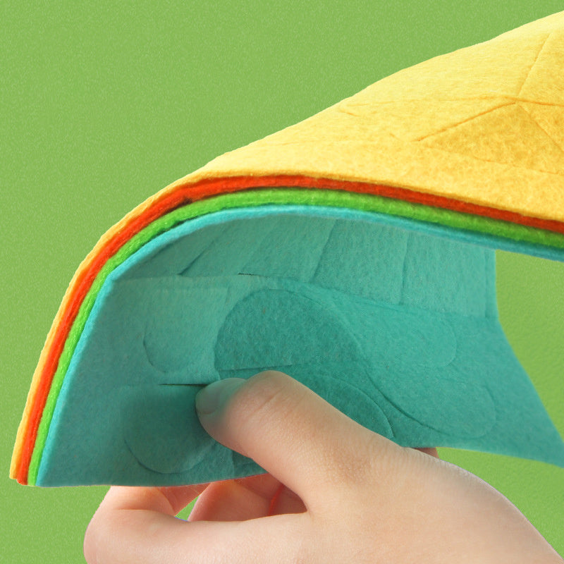 Frühe Bildung Erleuchtung Bildungs-Spielzeug Geometrisches Filz-Mal- und Collage-Kit für Kinder Selbstgemacht
