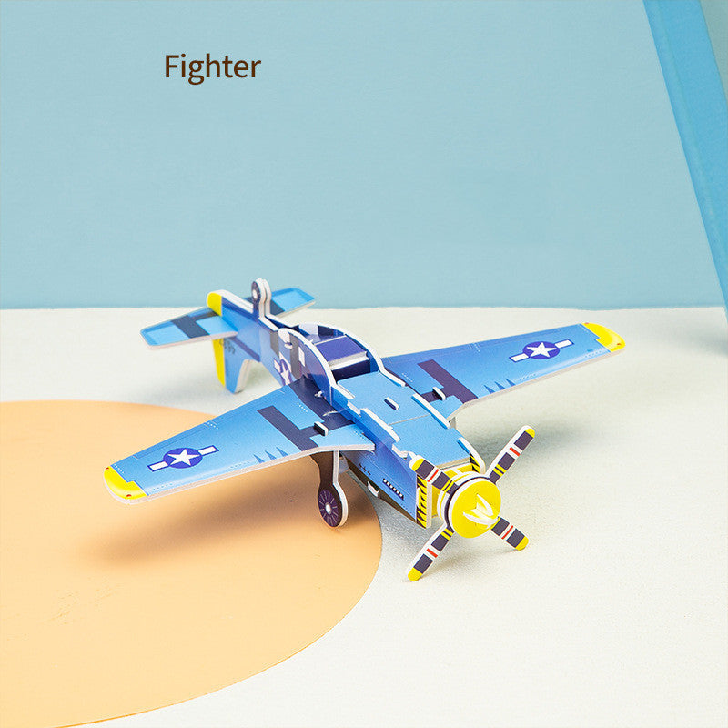Drei dimensionales Puzzle 3D-Papiers pielzeug Früh pädagogik Weltraum rakete