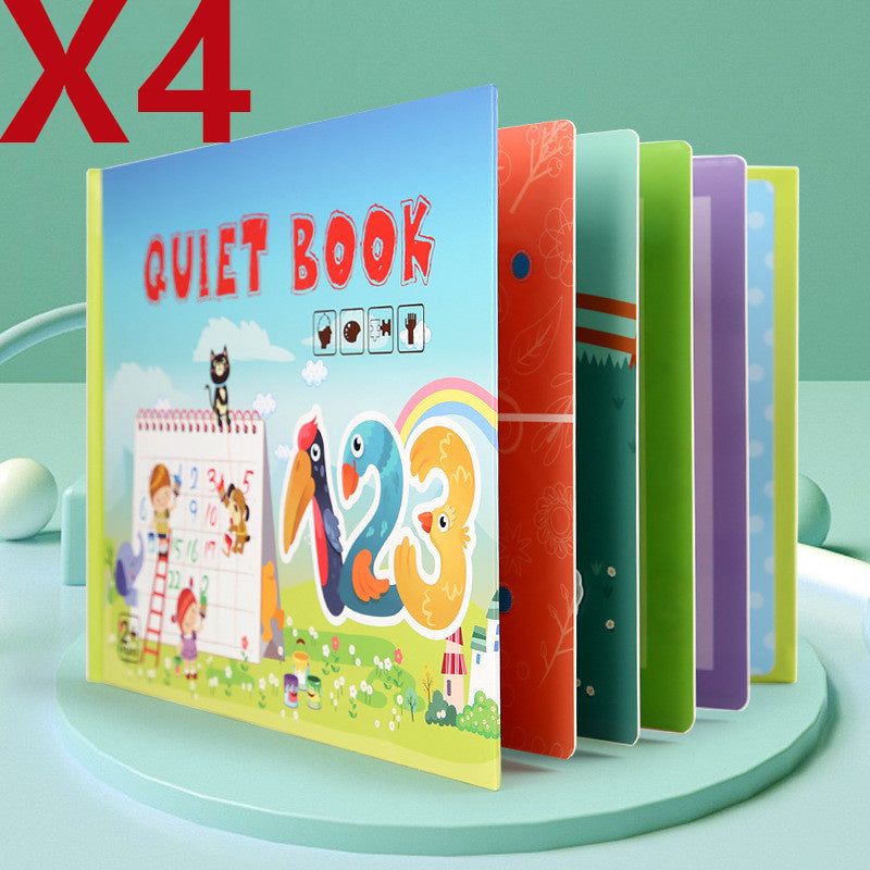 Kinder Pädagogisches Spielzeug Wiederholt Klebte Bücher Zu Lesen