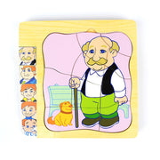 mytooy Schichtenpuzzle Mädchen und Junge