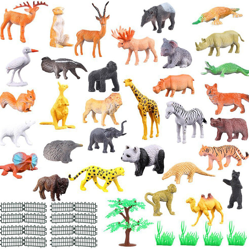 Simulation von Wildtieren, Meeresbewohnern und Insektenmodellspielzeugen