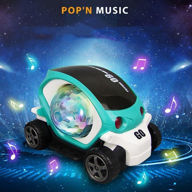 Cooles Raumkapsel-Auto 3D-Licht Mit Musik Kinderspielzeug