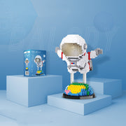 Astronaut Modellierung Tiny Bausteine Partikel Montiert Spielzeug