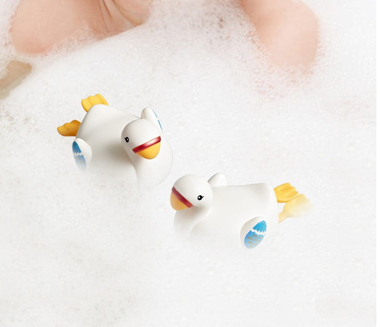 Baby Bad Spielzeug Nette Cartoon Gans Delphin Schwimmen Wind-up Uhrwerk Infant Kinder Wasser Spielzeug Geschenke Kinder Duschen Spielzeug