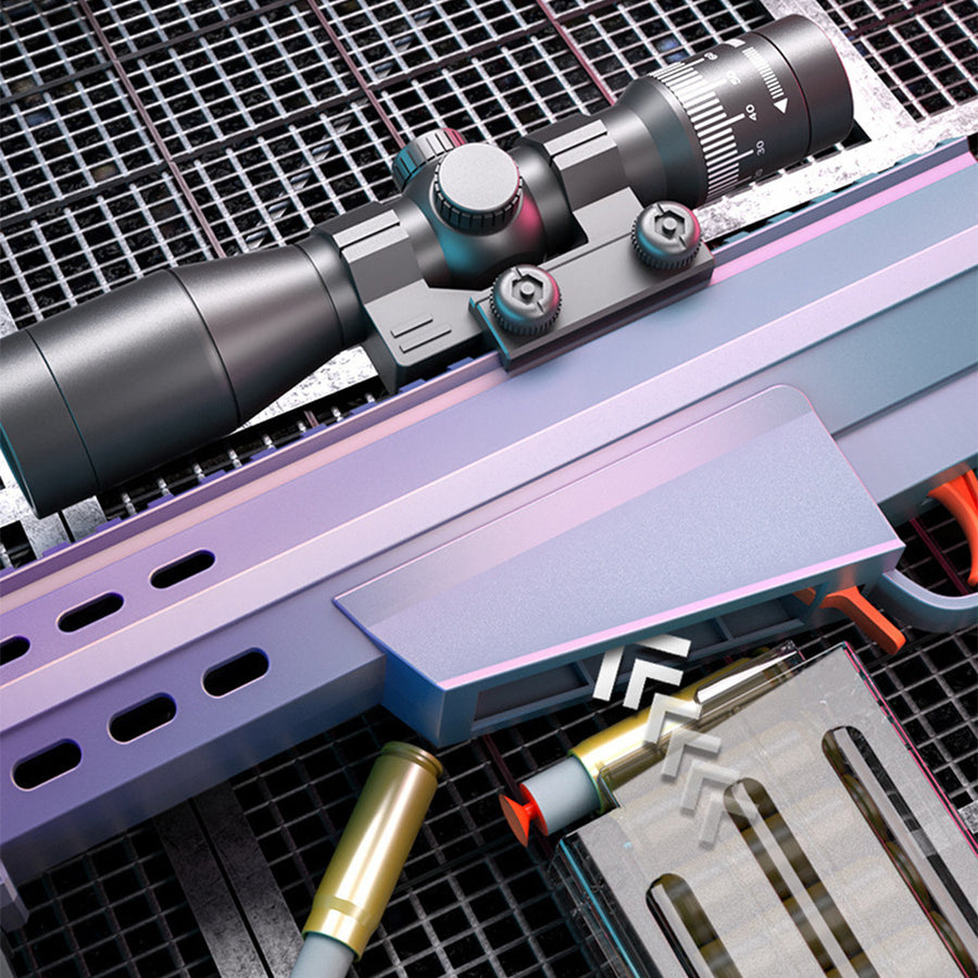 2024 kleines Scharfschützen gewehr manuelles Laden Abschuss-Weiche Kugel-Spielzeug pistole für Kinder und Jungen Spielzeug
