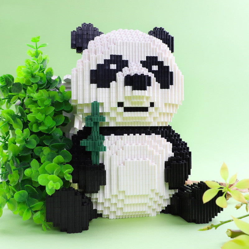 Riesen Panda Partikel Baustein In Serie Bildungs Montiert Spielzeug