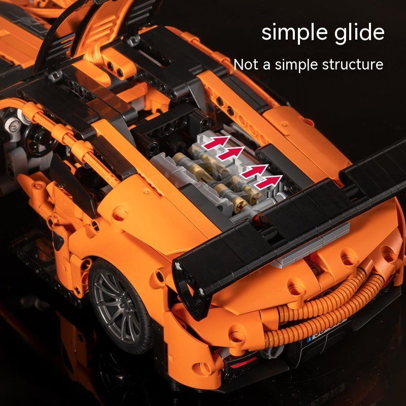 Jungen-Bausatz Sportwagen Puzzle DIY Modell-Bausteine Spielzeug