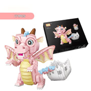 Kleine Partikel Bausteine Dinosaurier Modell Patchwork Pädagogisches Spielzeug