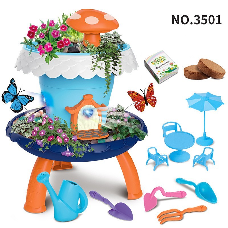 Kinder-Puzzle-Spielzeug zum Blumenpflanzen mit Geräuschen