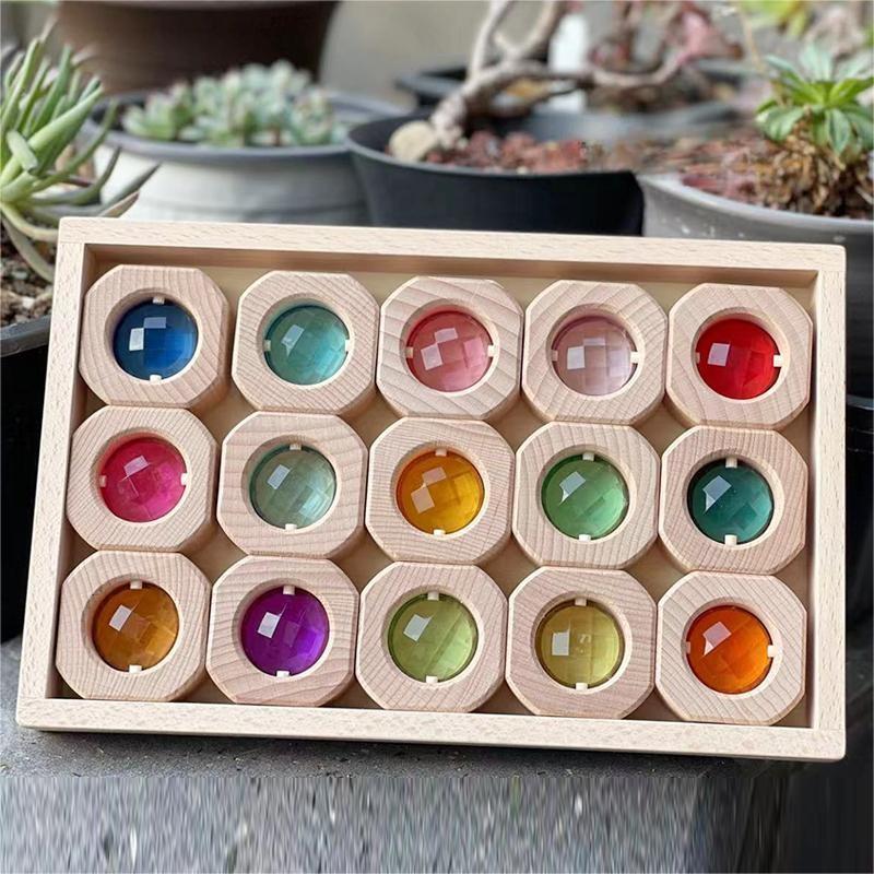 Bausteine Transparent Acryl kinder Pädagogisches Spielzeug