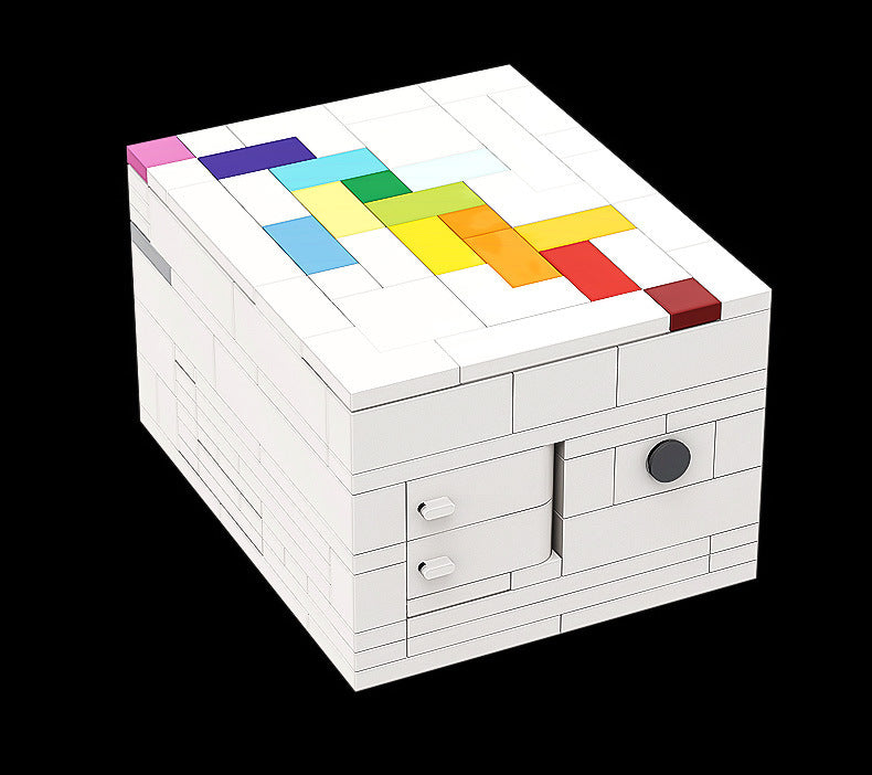 Pellet-Einsätze Baustein-Spielzeug Regenbogens traße Entschlüsse lungs box