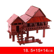 3D Drei dimensionale Holz puzzle Modelle Kinder-DIY-Spielzeug