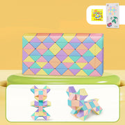 Schlange Twist Cube Stress Relief Pädagogisches Spielzeug Kinder Geschenke Magie Schlange Herrscher Puzzle Klapp Pädagogische