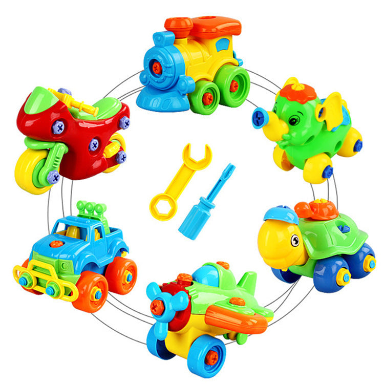 Demontage Montage Blöcke Spielzeug DIY Motorrad Auto Modellierung Gebäude Bau Muttern Spielzeug Für Kinder Geschenke