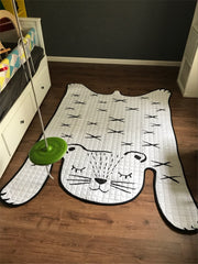 Spielzeug Baby Spielen Matte Kinder Teppich Weiß Tiger Plüsch Teppiche Für Liveing Zimmer Dekoration Fußmatten Entwicklung Matte Für Kinder